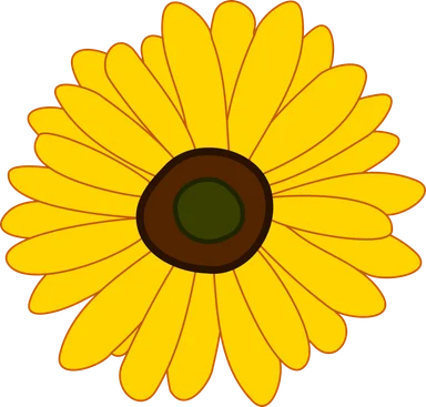 Free Stock Photo: Illustration of a sunflower