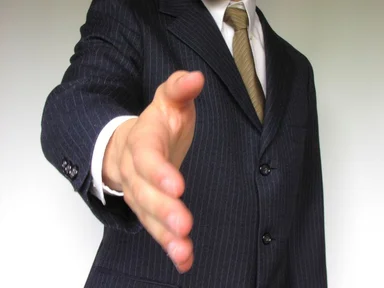 Free Stock Photo: Business man offering hand shake