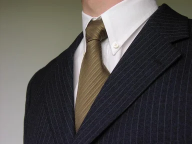 Free Stock Photo: Closeup of a business man in suit and tie