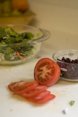 Free Stock Photo: Preparing a salad in a kitchen