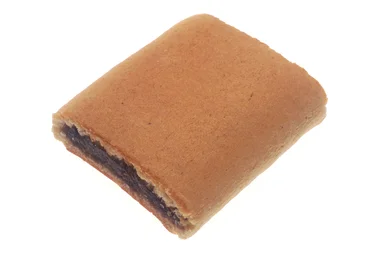 Free Stock Photo: A fig cookie isolated on a white background