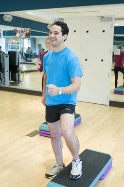 Free Stock Photo: Men and women performing aerobic exercises