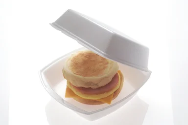 Free Stock Photo: An egg breakfast sandwich