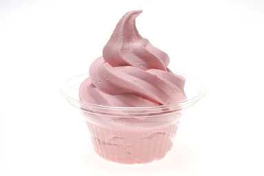Free Stock Photo: A cup of strawberry frozen yogurt