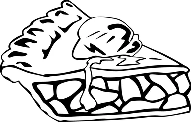 Free Stock Photo: Illustration of a slice of pie