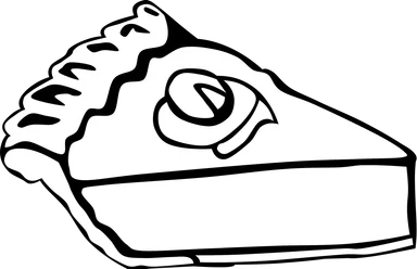 Free Stock Photo: Illustration of a slice of pie