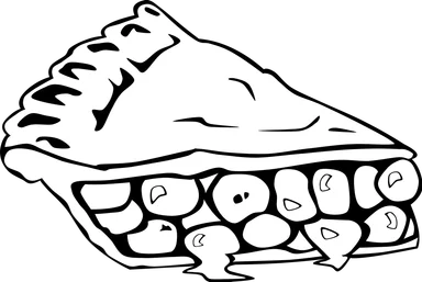 Free Stock Photo: Illustration of a slice of pie