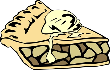 Free Stock Photo: Illustration of a slice of pie