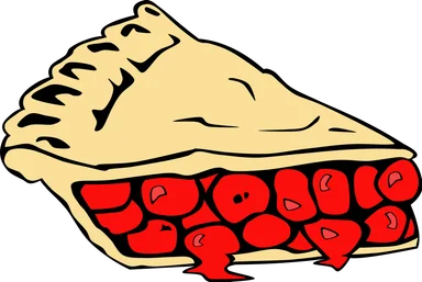 Free Stock Photo: Illustration of a slice of pie