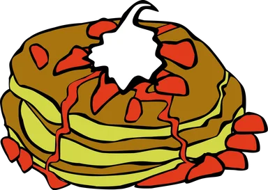 Free Stock Photo: Illustration of pancakes