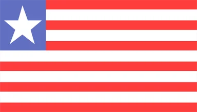 Free Stock Photo: Illustrated flag of Liberia