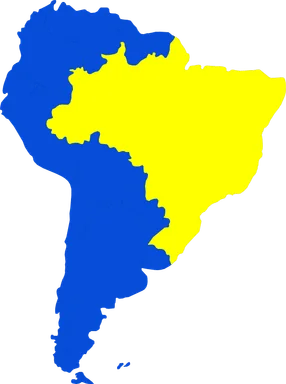 Free Stock Photo: Illustrated map of Brazil
