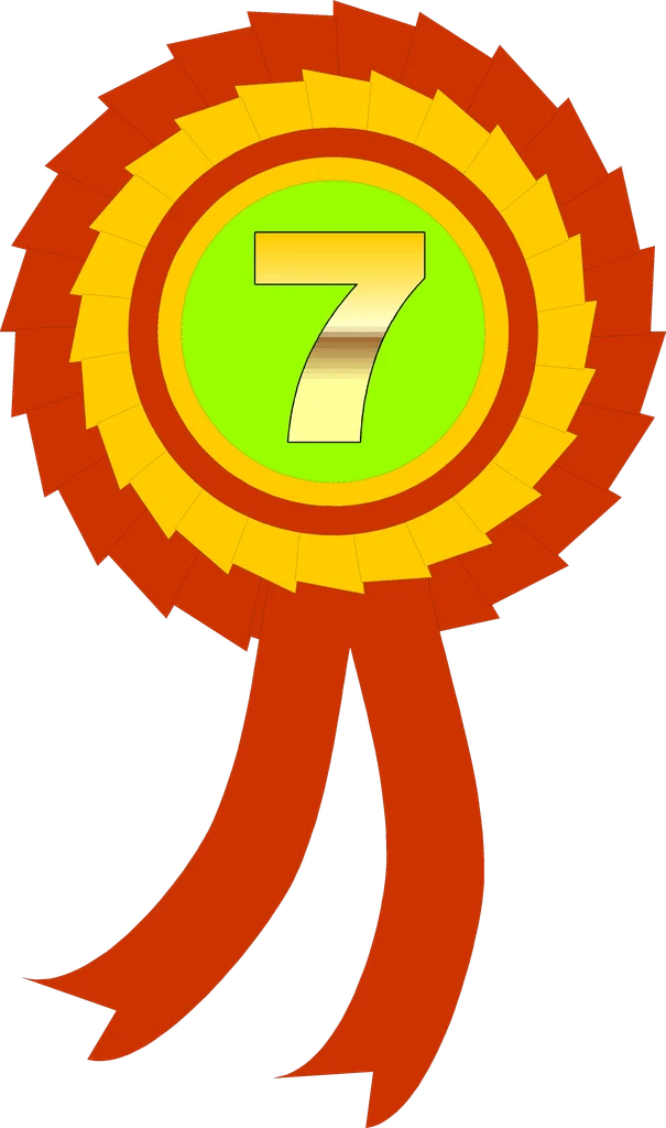 Ribbon | Free Stock Photo | Illustration of a seventh place ribbon ...