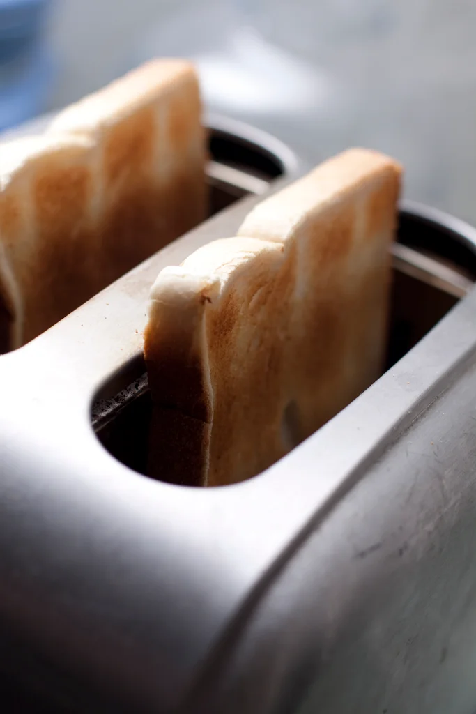 Toast in a toaster : Free Stock Photo