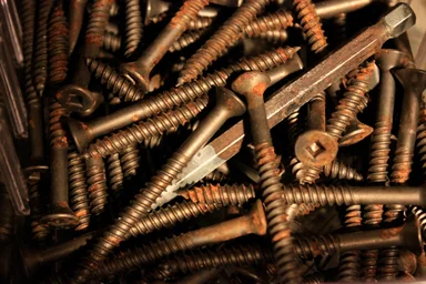Free Stock Photo: Rusty screws