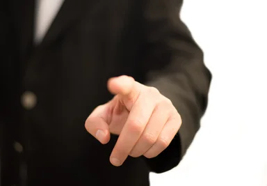 Free Stock Photo: Business man pointing