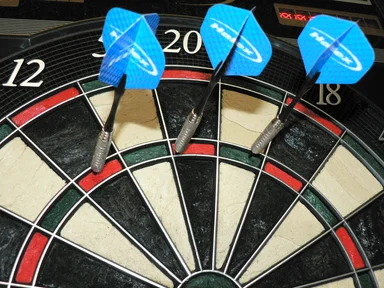 Free Stock Photo: Dartboard close-up