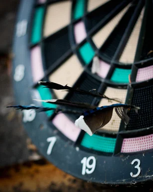 Free Stock Photo: Dartboard close-up