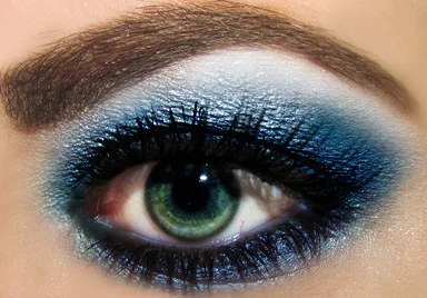 Free Stock Photo: Blue Eye shadow