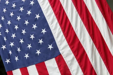 Free Stock Photo: American flag close-up