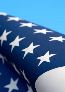 Free Stock Photo: American flag close-up