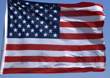 Free Stock Photo: American flag close-up