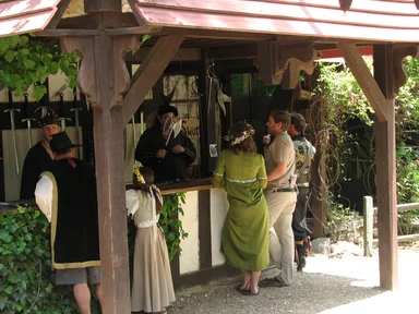 Free Stock Photo: People browsing medieval shops