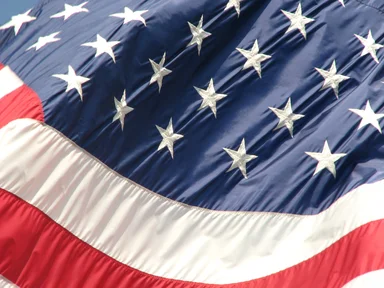 Free Stock Photo: Closeup of a United States flag