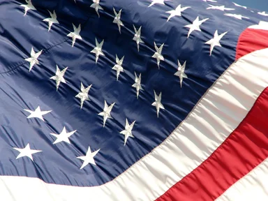 Free Stock Photo: Closeup of a US flag