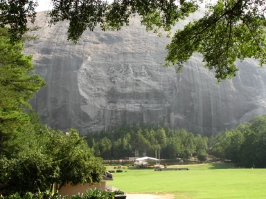Free Stock Photo: Confederate carving at Stone Mountain