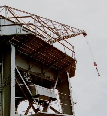 Free Stock Photo: Base of a white crane