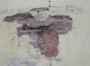 Free Stock Photo: Closeup of an old brick building wall