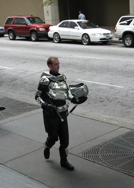 Free Stock Photo: Man in partial robot costume at Dragoncon 2008