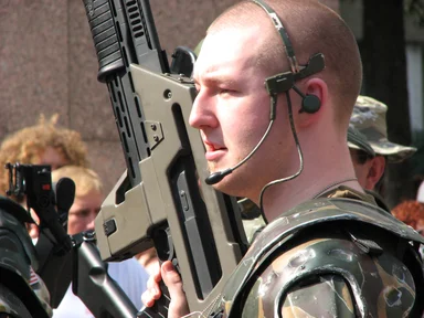 Free Stock Photo: Man in soldier costume at Dragoncon 2008