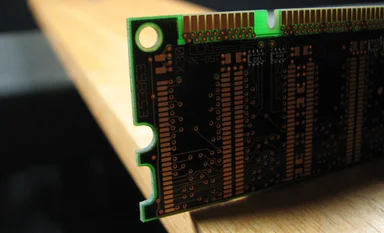 Free Stock Photo: Closeup of a computer memory card