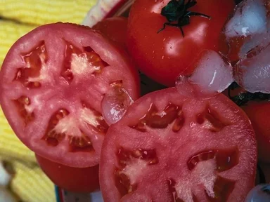 Free Stock Photo: Close-up of sliced tomatoes