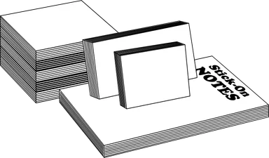 Free Stock Photo: Illustration of stick on notes