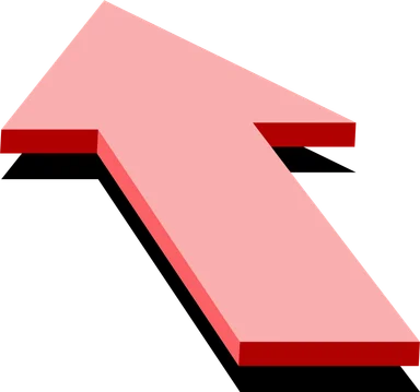 Free Stock Photo: Illustration of a pink up arrow