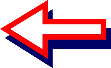 Free Stock Photo: Illustration of a left facing red arrow