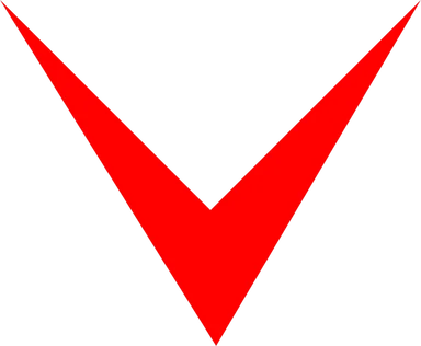 Free Stock Photo: Illustration of a red down arrow