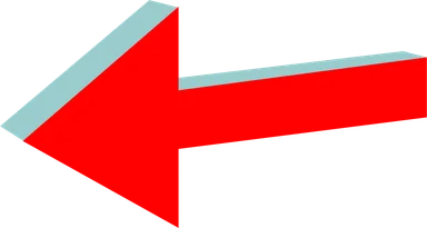 Free Stock Photo: Illustration of a 3d left red arrow