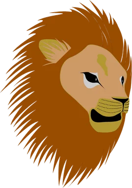 Free Stock Photo: Illustration of a lions head
