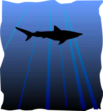 Free Stock Photo: Illustration of a shark silhouette