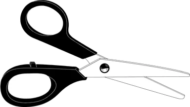 Free Stock Photo: Illustration of a pair of scissors