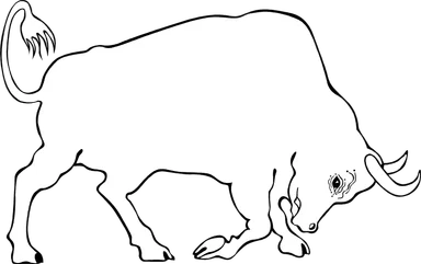Free Stock Photo: Illustration of a bull