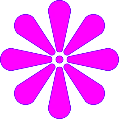 Free Stock Photo: Illustration of a purple flower