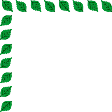 Free Stock Photo: Illustration of an upper left frame corner of leaves