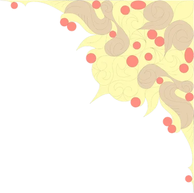 Free Stock Photo: Illustration of a decorative upper right frame corner