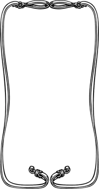 Free Stock Photo: Illustration of a blank dog leash frame border