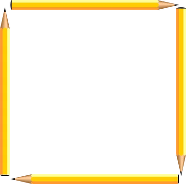 Free Stock Photo: Illustration of a blank pencil frame border